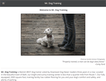 Tablet Screenshot of mrdogtraining.com